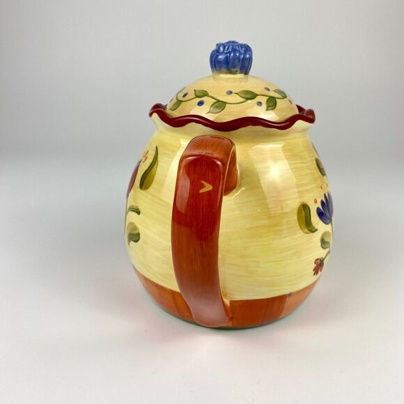 Pfaltzgraff Napoli Stoneware Hand-Painted Teapot & Lid Replacement - Retired - Picture 2 of 11